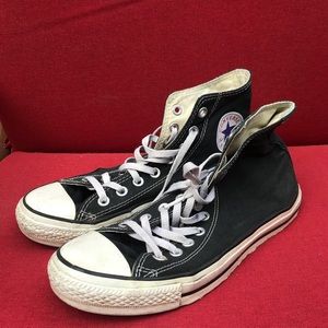Black Converse High Top Women’s Size 9